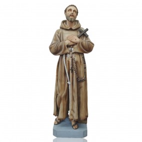 #57123 - 650$ Statue religieuse de Saint François d'assise (4 pieds 1/2 de haut)