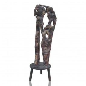 Vintage work of art metal sculpture signed Ruth Levy