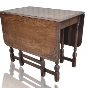 Table à battants en chêne dite barrière 