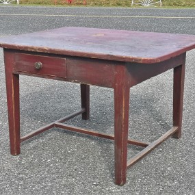 Country old table, drawer has been redone many years ago