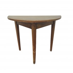 Table demi-lune avec pattes rustiques