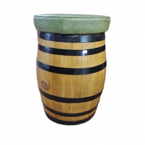 Wooden barrel stool