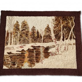 Tapis crocheté attribué à Georges-Édouard Tremblay 