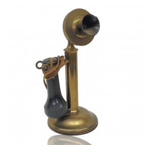 Antique brass candlestick telephone, early 1900s style