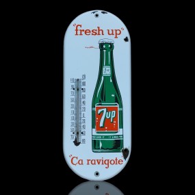 Thermomètre mural publicitaire 7up
