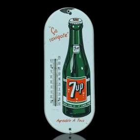 Vintage advertising 7up thermometer 