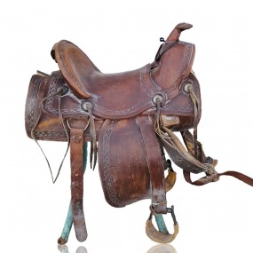 Vintage horse saddle