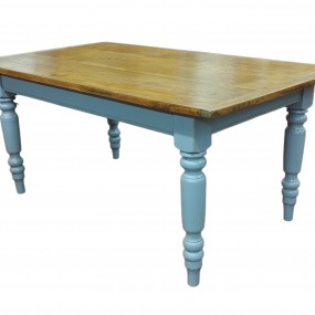 Rustic kitchen turned legs table