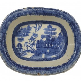 Flow blue dishes bowl 