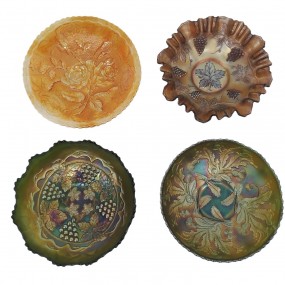 Carnival glass dishes (plate on your right sold)