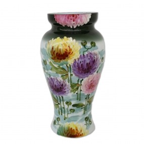 Vase avec fleurs peintes 