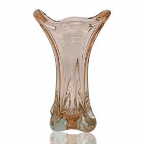 Vase en verre soufflé, vaisselle de collection 