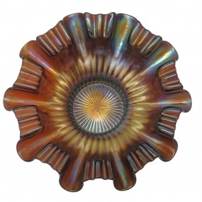Vintage carnival glass plate 