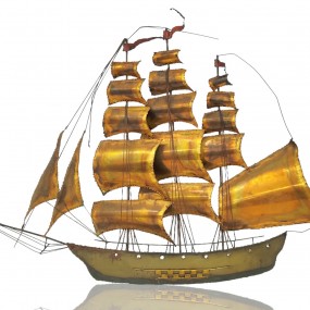 Vintage wall miniature sailboat