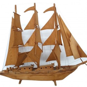 Wooden sailboat