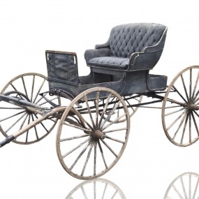 Voiture à cheval, calèche, carriole à chevaux, buggy