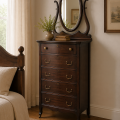 Highboy dresser with mirror - 2