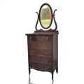 Highboy dresser with mirror - 1