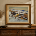 Huile sur toile signée Louis Tremblay, tableau, peinture, Notre-Dame-des-Monts - 2