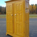 Antique Quebec pine cupboard, armoire, forged nails, circa 1830 - 3