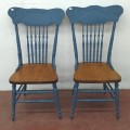 Antique pressback chairs (only one available) - 4
