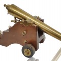 Rare petit canon en laiton signé L.T. Snow, The ''strong'' cannon, New Haven, Conn, U.S.A.- Gauge 8 - 18'' - 5