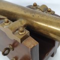 Rare petit canon en laiton signé L.T. Snow, The ''strong'' cannon, New Haven, Conn, U.S.A.- Gauge 8 - 18'' - 6