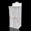 Meuble de rangement, petite armoire avec panneaux creux  - 1
