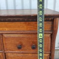 Petit meuble classeur en chêne maillé, 8 tiroirs - 5