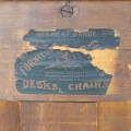 Petit meuble classeur en chêne maillé, 8 tiroirs - 7