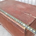 Nice antique blanket chest, original color and sqaure nails assembly - 7