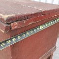 Nice antique blanket chest, original color and sqaure nails assembly - 6