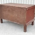 Nice antique blanket chest, original color and sqaure nails assembly - 4