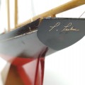 Goélette miniature signée Lucien Leclerc, voilier, bateau - 2