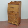 Antique oak desk  - 6