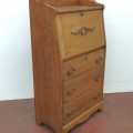 Antique oak desk  - 5