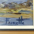 Oil on masonite signed Jean-Paul Frenette, painting  - 2