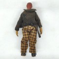 Rare jouet articulé suisse Bucherer saba en métal, clown, vers 1920 - 4