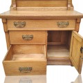 Petit bureau chiffonnier en chêne, idéal comme table de chevet - 2