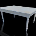 Antique green farm table. Perfect for the kitchen, butterfly table - 1