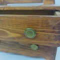 Commode miniature avec miroir. Bois ancien. Charme unique. - 5