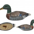 Canard colvert sculpté. Décoys artisanal. Pièce authentique. - 1