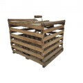 Wooden egg crate. Vintage storage. Rustic decor. - 1