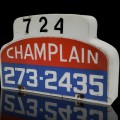 Vintage taxi Champlain sign  - 1