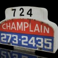 Vintage taxi Champlain sign  - 3