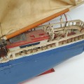 4 feets long wooden folk art sailboat - 6