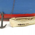 4 feets long wooden folk art sailboat - 5