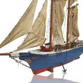 4 feets long wooden folk art sailboat - 3