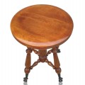 Banc de piano signé Fernand Gignac et Roger Pilon, tabouret  - 4