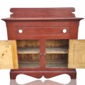 Buffet ancien en bois peint, charme rustique authentique, bahut - 2